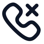 Phone Missed SVG Icon